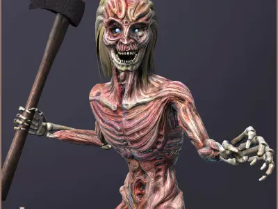 Dead Walker Light Low-poly 3D model