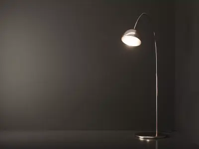 Floor Lamp - Arc Free 3D model