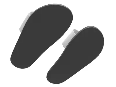 Flip Flops v5 003 Low-poly 3D model