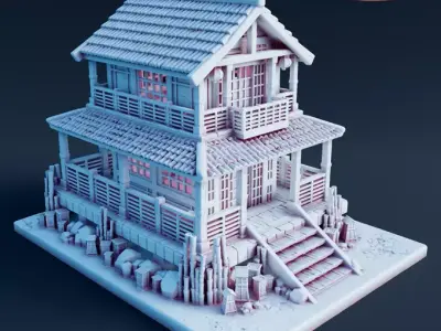 Japanese House 3D print model