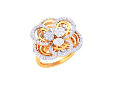 Women Ring MTL 3dm STL OBJ FBX Details 3D print model 7