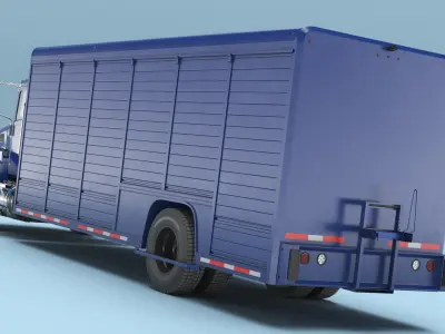  Medium Duty Box Truck 4x2 Blue 