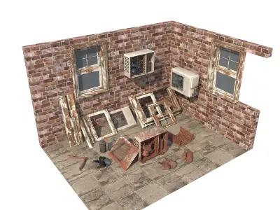 Air Conditioning Low-poly 3D model