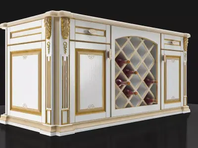 Bar counter 3D model