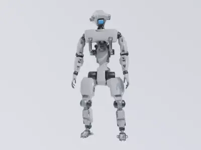 Scifi Robot - Operator 005 Low-poly 3D model