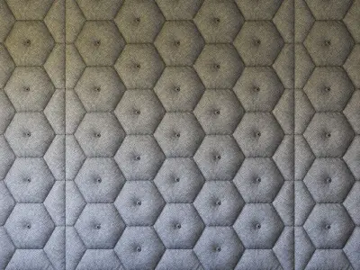 Decorative blue wall panel 3D model