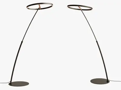 Seed Design Hupe LED Arc Floor Lamp 3D model