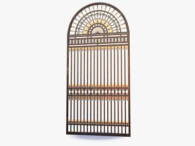 Iron Gate 0001 Low-poly 3D model