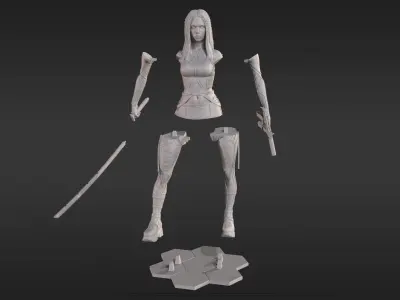 Killer girl 3D print model