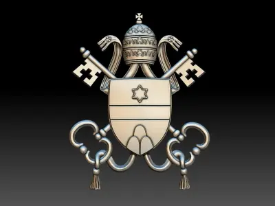 Coat of Arms 3D Relief 3D print model