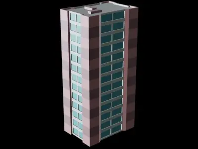 Stylized Building Pack - Mobile Game Asset Free low-poly 3D model