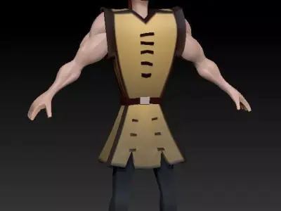 The Lad V2 - Young Viking Warrior Mobile Game Ready Model Free low-poly 3D model