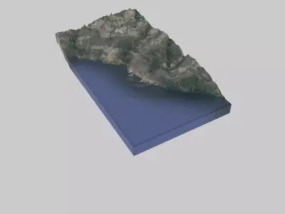 Toronto City Low-poly 3D model