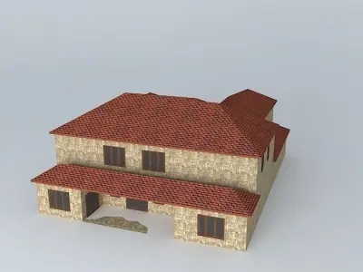 Beam House Free 3D model