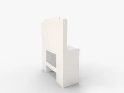 Makeup Vanity Desk With Mirror and Lights Models Settings 3D model