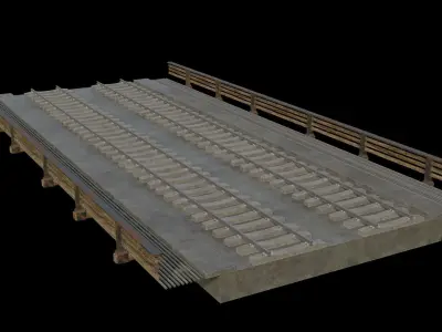 Railway Bridge 3D model