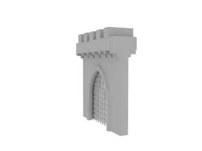 portcullises castle gate Free low-poly 3D model