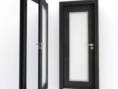 Door Poline and Doorknob 3D model