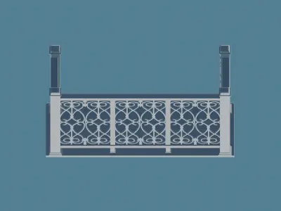 Railing - Balcony 3D print model