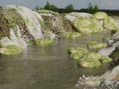 REALISTIC NATURE RIVER PROJECT  3D model