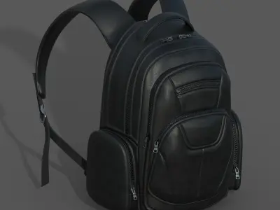 Backpack Camping Generic military combat soldier scifi  Low-poly 3D model