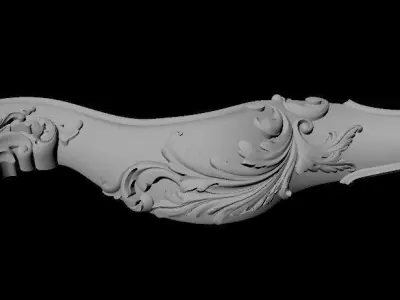 leg High quality 3d models for processing on a cnc machine 3D model