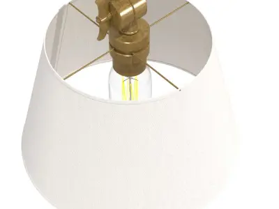 Light Antique Brass Swing Arm   by Currey  Company perigold 3D model