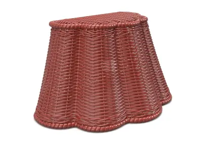 Scallop Downlight in Rhubarb Rattan PBR 3D model