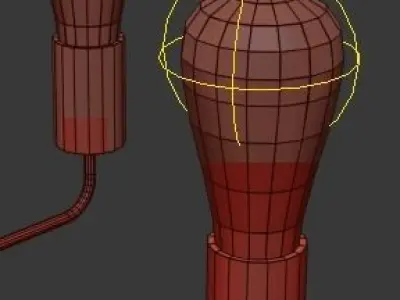 Gold Stick Chandelier 3D model purchase