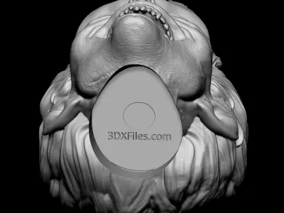 Grey Alien Head Sculpt - Hot Toys Scale - Action Figure Head 3D print model