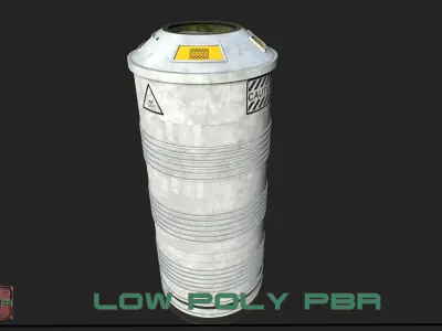 Sci-Fi Container Low-poly 3D model