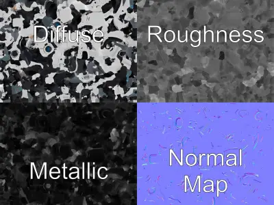 Cybernetic Repair Unit Humanoid model pack Low-poly 3D model