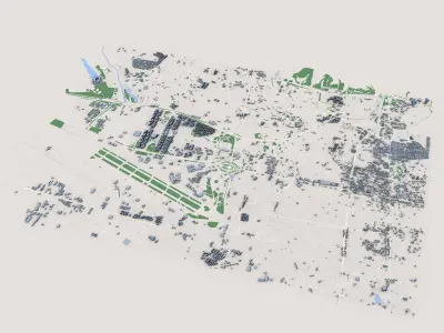 Tehran City Iran 3D model