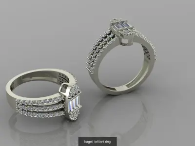 Jewelry rings 3D Model Pack
