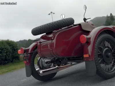  Ural Motorcycle Cradle Maroon Color 