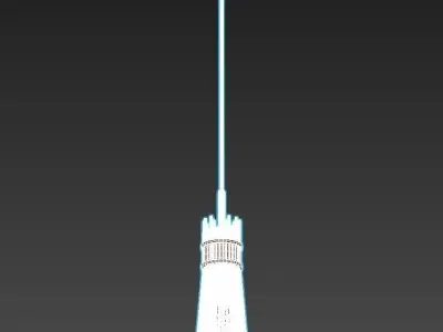 gisken modern brass pendant light 3D model