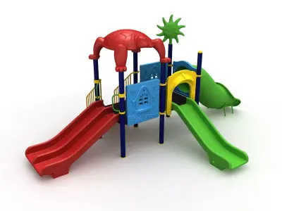  3D Special Metal Playpen 047 3D model