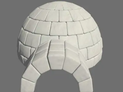 3D IGLOO MODEL Low-poly 3D model