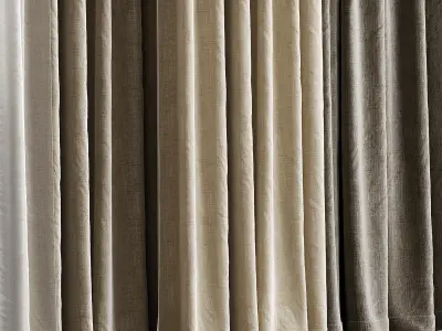 Curtain Set 503C 3D model