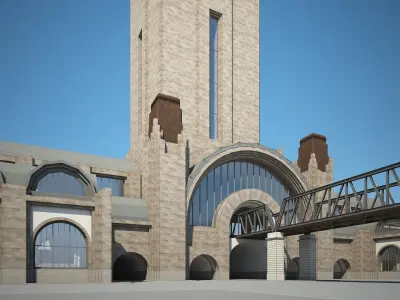 Train Station 3D model