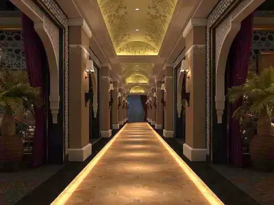 Business Restaurant - Coffee - Banquet  164 3D model