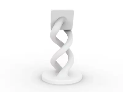 Twisted Phone Holder 3D Printable 3D print model