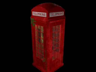 England iconic phonebooth 3D model
