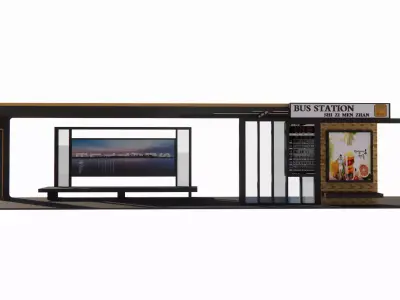 Bus Stop Collections -B11 3D model