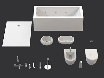 Waterevolution accessories set 3D model