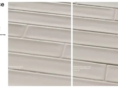 Elongated Subway Tile in Running Bond Layout Texture