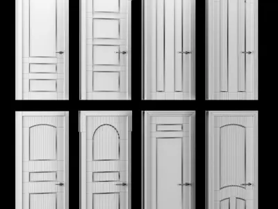 Door collection 40 pieces 3D model