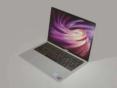 Huawei Matebook D14 Laptop Free low-poly 3D model