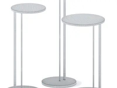 Side Table Sting Brushed by Cattelan Italia 3D model