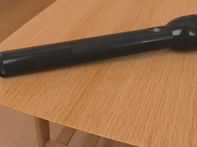 Maglite D3 Flashlight 3D model